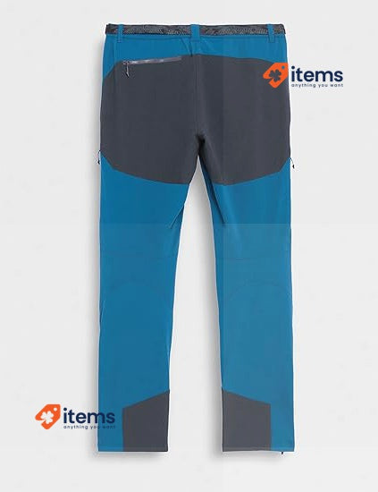 TRANGO Men's Pant Long Prote Pull On Trousers Machine Wash Blue XL Vn Clothing