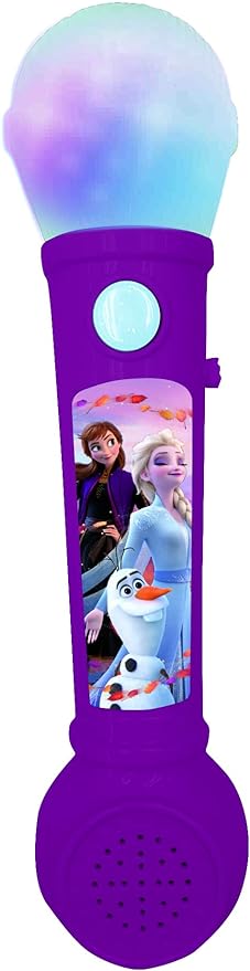 Lexibook Frozen Light Microphone for Kids, Musical Game Purple/Blue, MIC80FZ