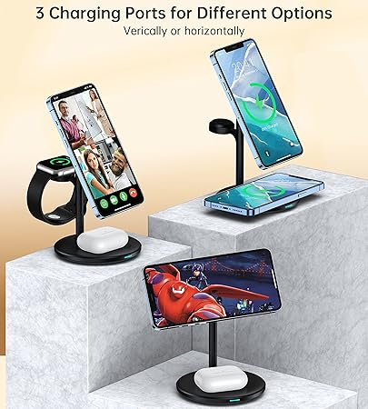 RoRoSkin Inductive Charging Station for Apple Devices Wireless Charging Pad