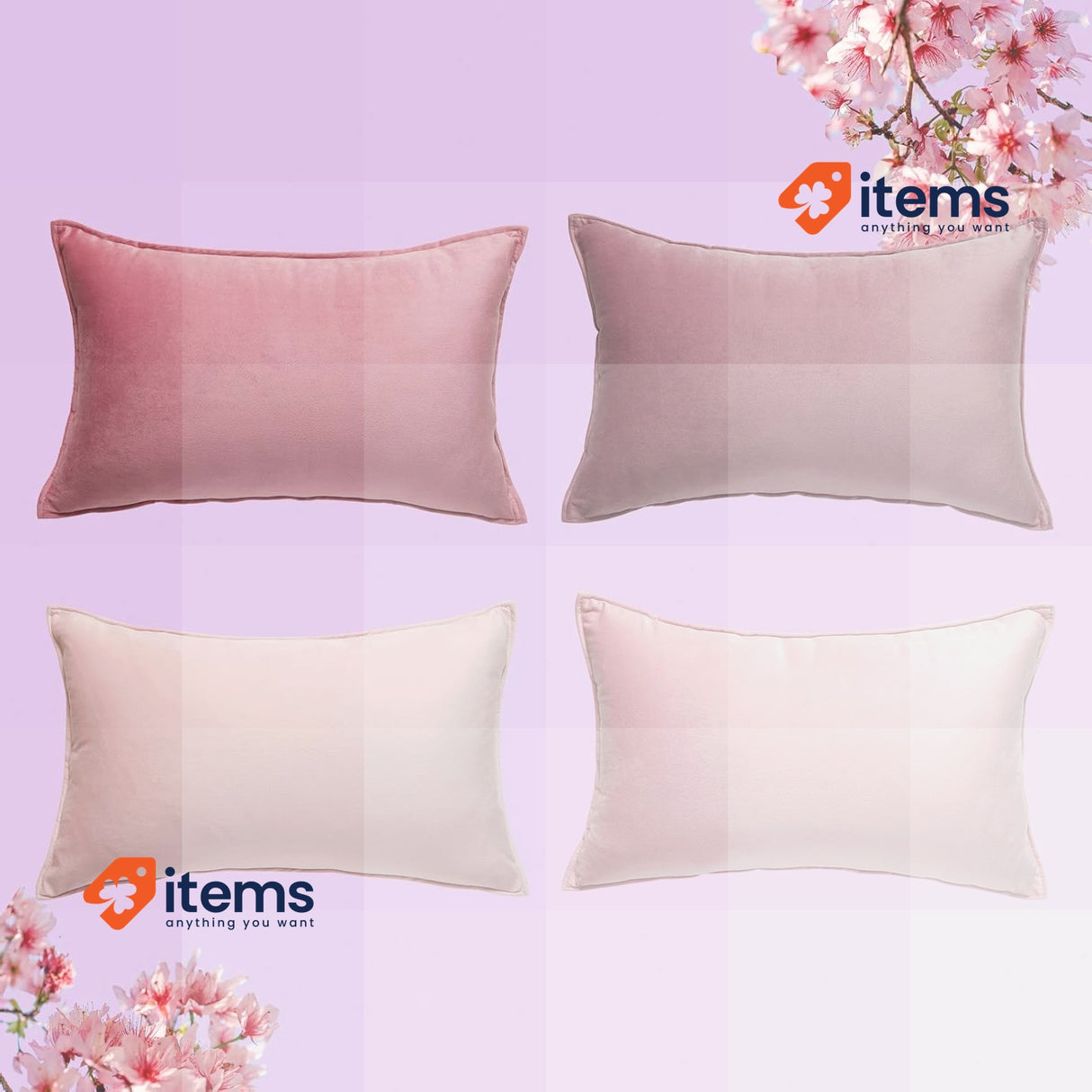 Topfinel Small Cushion Covers 30cm X Pink Velvet - 30 CM Chair Sofa Kitchen Sets