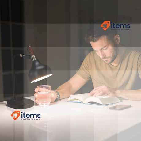 Relaxdays Retro Desk Lamp, Adjustable Articulated Arm, E27 Socket, Swivelling