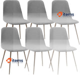 Lydevo Shell Covers For Dining Chairs 6 Stretch Brown Backrest Pieces Round Room