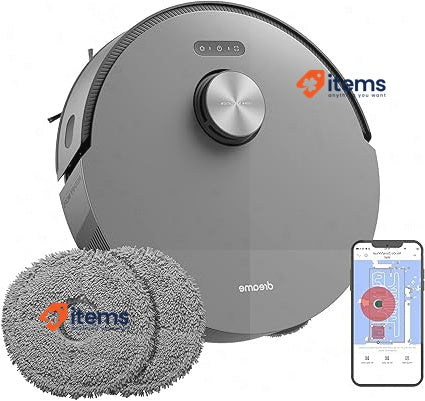 dreame L10s Pro Robot Vacuum Cleaner Washer 2 in 1 Grey Sans Noir