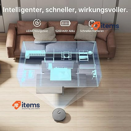 dreame L10s Pro Robot Vacuum Cleaner Washer 2 in 1 Grey Sans Noir