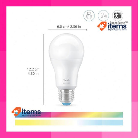 WiZ - Smart LED Bulb A60 8.5 W (Eq. 60 W) E27 Casing White Light and Colours