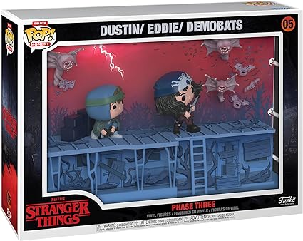 Funko Pop! Moments Deluxe: Stranger Things - Phase Three, Dustin Eddi  Demobats