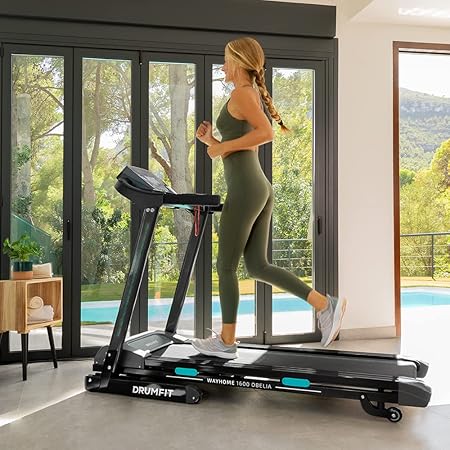 Cecotec DrumFit WayHome 1600 Obelia Ultraflex Foldable Treadmill Black