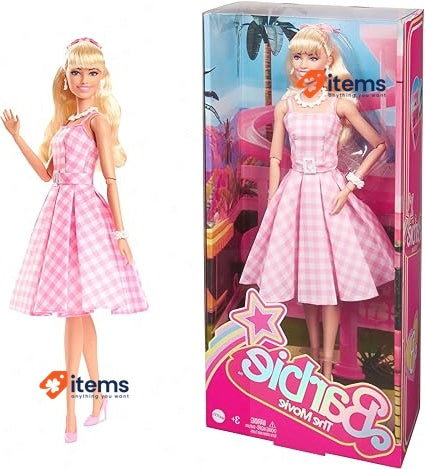 Barbie The Movie Doll, Margot Robbie as Collectible Doll Wearing Pink and White