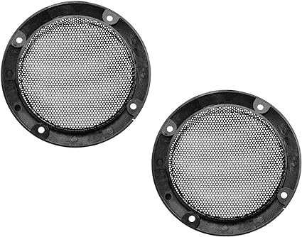 PATIKIL 3" 95mm Speaker Grill Cover Net Circle Guard Protection, Black 2pcs