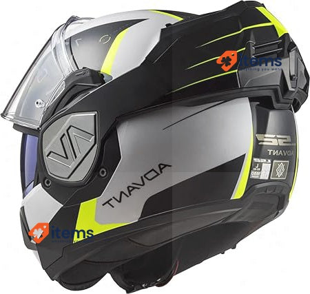 LS2 FF906 ADVANT CODEX WHITE BLACK-06 3XL (M) LS2, LS2, ADVANT Flip-Up Helmet