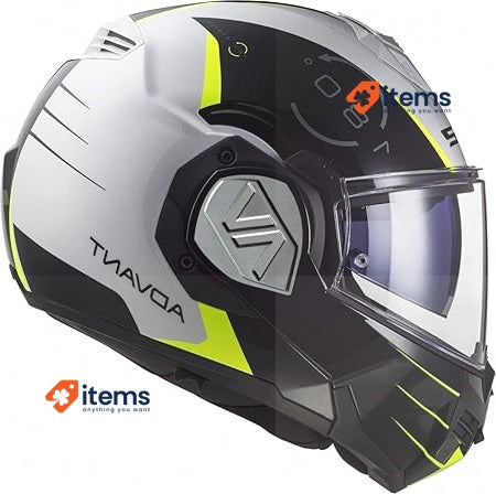 LS2 FF906 ADVANT CODEX WHITE BLACK-06 3XL (M) LS2, LS2, ADVANT Flip-Up Helmet