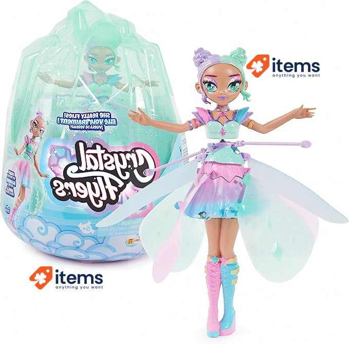Hatchimals Crystal Flyers, Pastel Kawaii Doll Magical Flying Toy 5 Years +