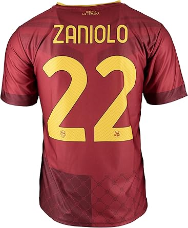 AS Roma Unisex Kids Replica Jersey Child Home 22 23 Zaniolo Items shop