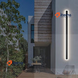K - Bright Outdoor Wall Light 32W, Long Lighting Waterproof IP54, Black White