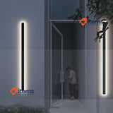 K - Bright Outdoor Wall Light 32W, Long Lighting Waterproof IP54, Black White