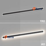 K - Bright Outdoor Wall Light 32W, Long Lighting Waterproof IP54, Black White