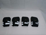 Avvrel Dog Shoes Set of 4 with Adjustable Reflective Straps (XL, Black) Boots