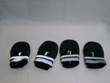 Avvrel Dog Shoes Set of 4 with Adjustable Reflective Straps (XL, Black) Boots