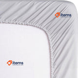 Todocama Fitted sheet made from extra soft brushed 105 x 190/200 cm Light Grey