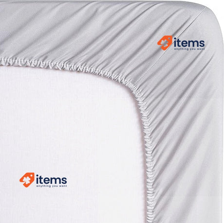 Todocama Fitted sheet made from extra soft brushed 105 x 190/200 cm Light Grey
