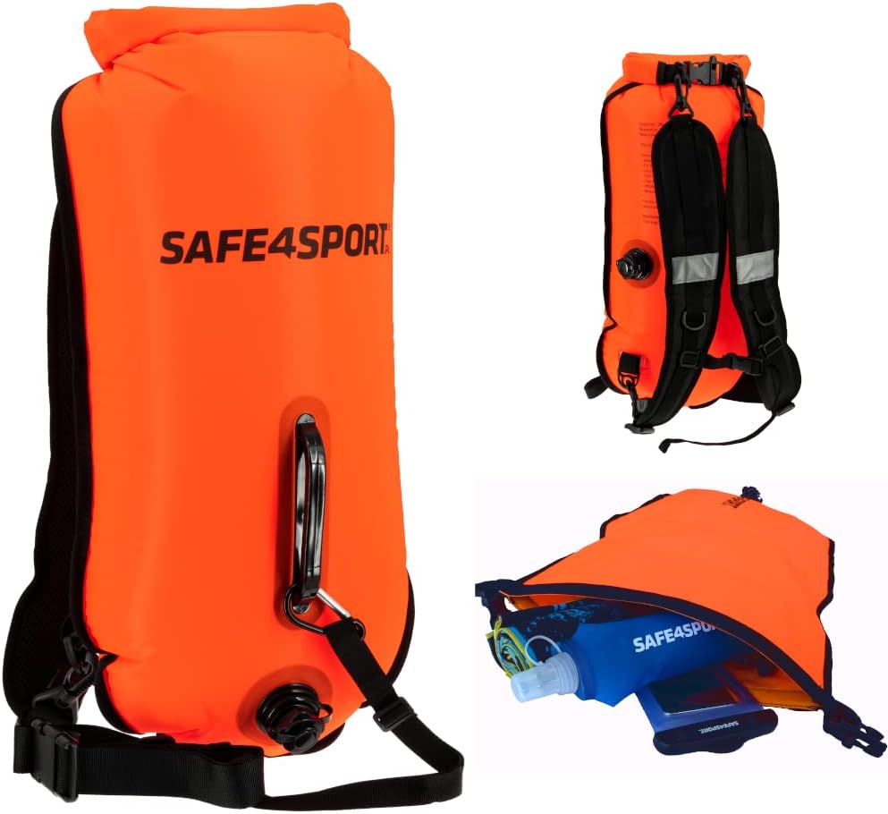 SAFE4SPORT.PL RunSwimmer Safety Buoy, Unisex Adults, Orange, XL