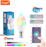 M Ledme Smart WiFi LED Bulb E14 Candle Smarthome Dimmable 6W 600LM RGB & White