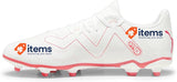 PUMA Men's Future Play Fg/Ag Soccer Shoe Puma White Fire Orchid 9 UK White-FIRE