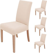 sorliva Dining Chair Cover Set of 4 Beige