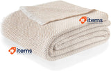 Todocama Extra Soft Cotton Blanket Todocama - 120 x 180 cm Beige Four Seasons