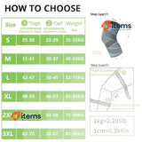 MILAIUN Knee Support for Men/Women 2 pack, Compression Adjustable Knee Brace