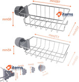Gvolatee Shower Shelf for Shower Rail, Stainless Steel 304, Shower Basket 30 mm