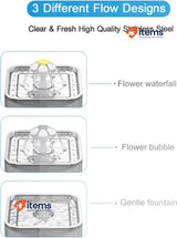 Fluffyunion Replacement Pump Fountain Crystal Cat Dishes Feeders Fountains