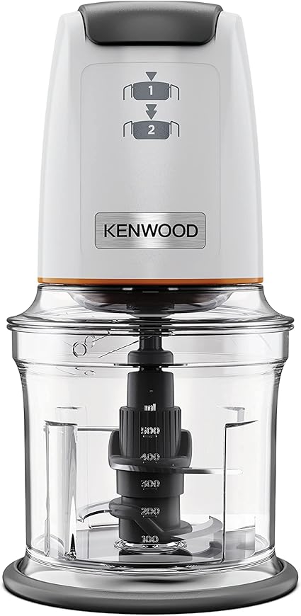 Kenwood EasyChop CHP61.000WH, Four Lame Trial, 0.5L Bowl, Pressure Drive White