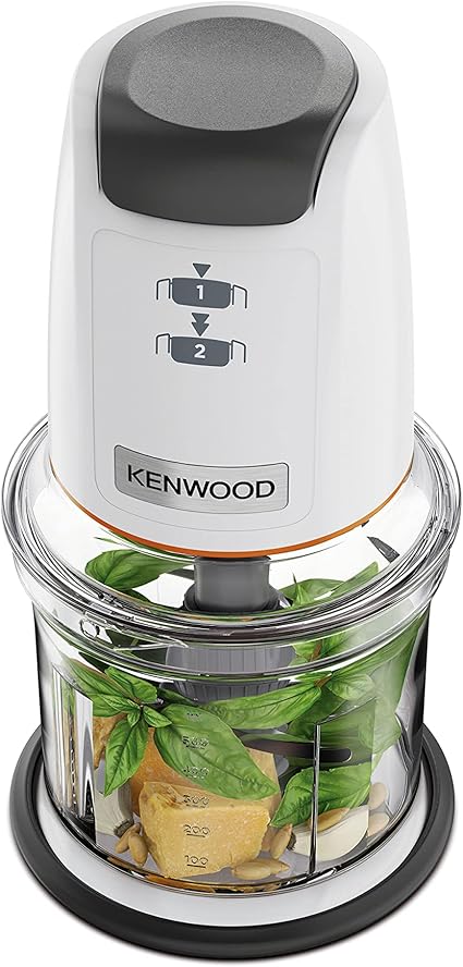 Kenwood EasyChop CHP61.000WH, Four Lame Trial, 0.5L Bowl, Pressure Drive White