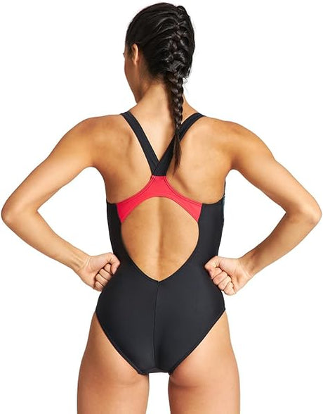 Arena Women's W Threefold V Back One Piece R One Piece Swimsuit 36