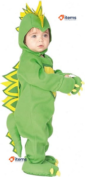 Rubies Dragon Draky Inf Costume Green Draki 1-2 Baby Jumpsuit Pants Official