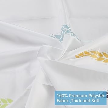 GRICOL Shower Curtain Waterproof 180 x 200 cm Polyester Bathroom Curtain