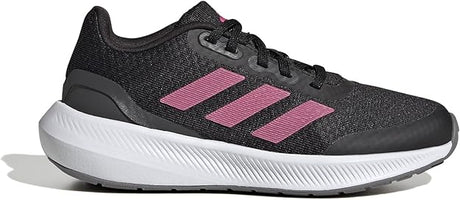 adidas Unisex Kid's Runfalcon 3 Lace Sneaker Core Black Pulse Magenta Grey Six