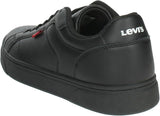 Levi's Men's RUCKER Rubber Fashion Sneakers Full Black 45 EU