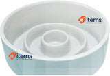 Trixie Slow Feeding bowl, ceramic, 0.45 l/ø 14 cm, grey/blue