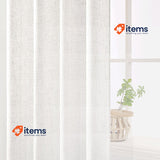 MIULEE White Curtains for Living Room Drapes Window 2 Panels, 55 * 102inch Voile