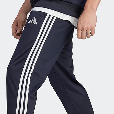 adidas Men's Sportswear Basic 3s Tricot Tracksuit Legend Ink / White Size XL