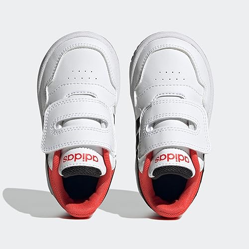 adidas Hoops Boy's Sneaker FTWR White/Core/Black/Bright Red 25 EU