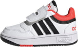 adidas Hoops Shoes Unisex-Kids Sneakers FTWR White Core Black Red 23 EU