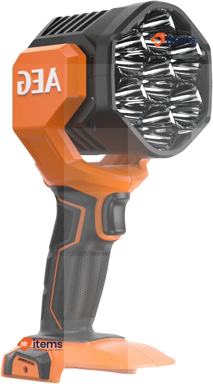 AEG - 18V Torch lamp, 3000 Lumens (without Batt, or charger)  BTL18C2-0, Orange