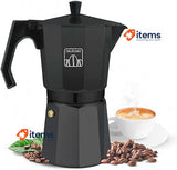 Cecotec Cumbia Mokclassic 300 Black Italian Coffee Maker, 150 ml, 3 Cups
