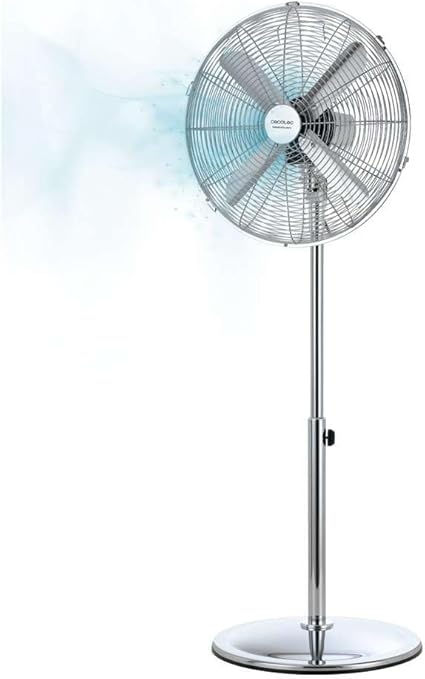 Cecotec EnergySilence 620 Retrostyle pedestal fan, 50 W, chrome finish