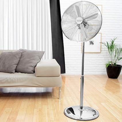 Cecotec EnergySilence 620 Retrostyle pedestal fan, 50 W, chrome finish