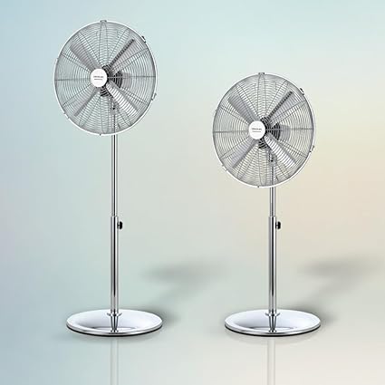 Cecotec EnergySilence 620 Retrostyle pedestal fan, 50 W, chrome finish