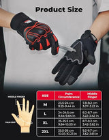 KEMIMOTO Motorcycle Gloves Touchscreen Motorcycle Gloves for Men and Women